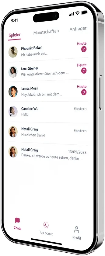 Top Scout app screen