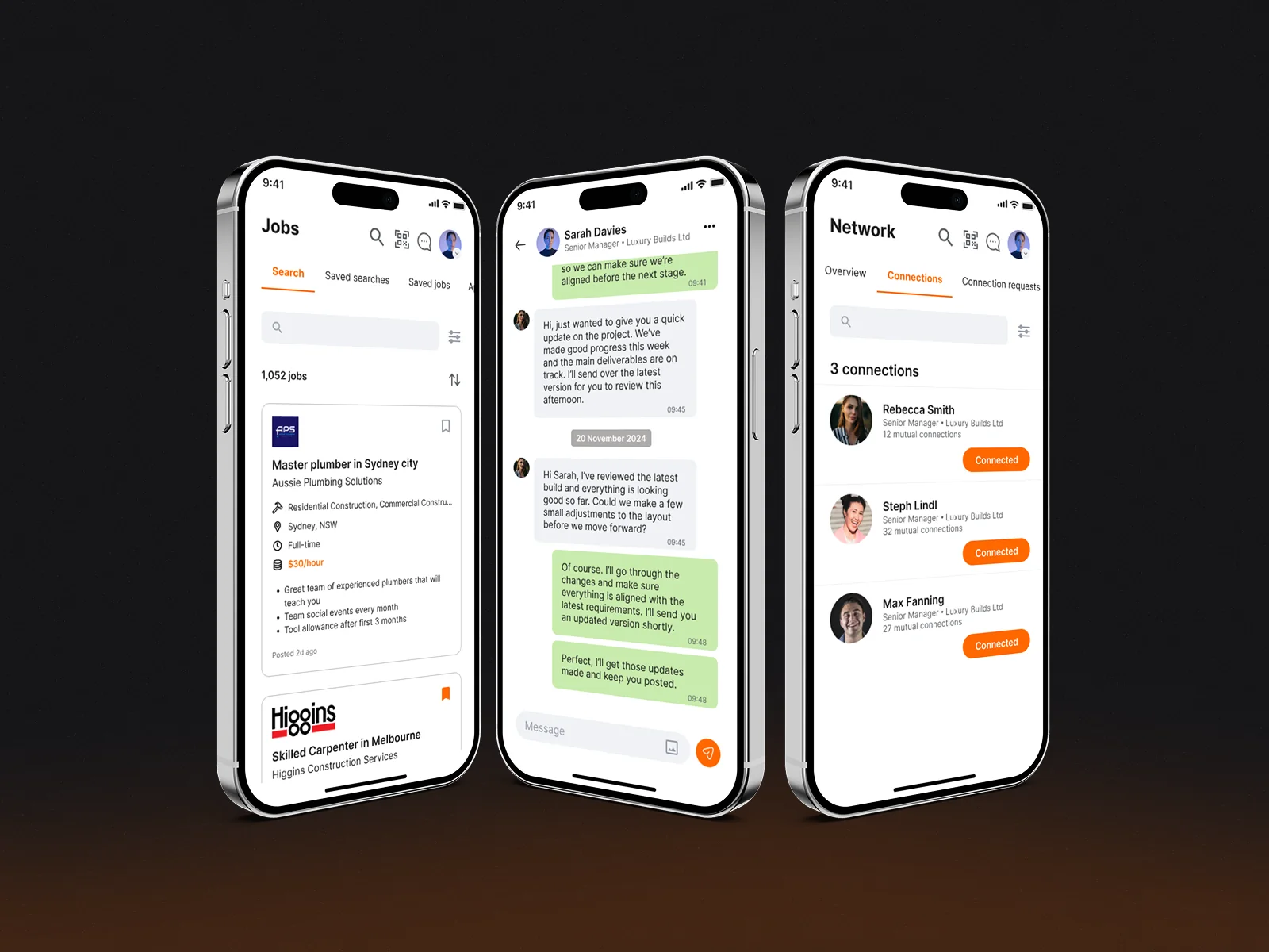 BigTrades app screens