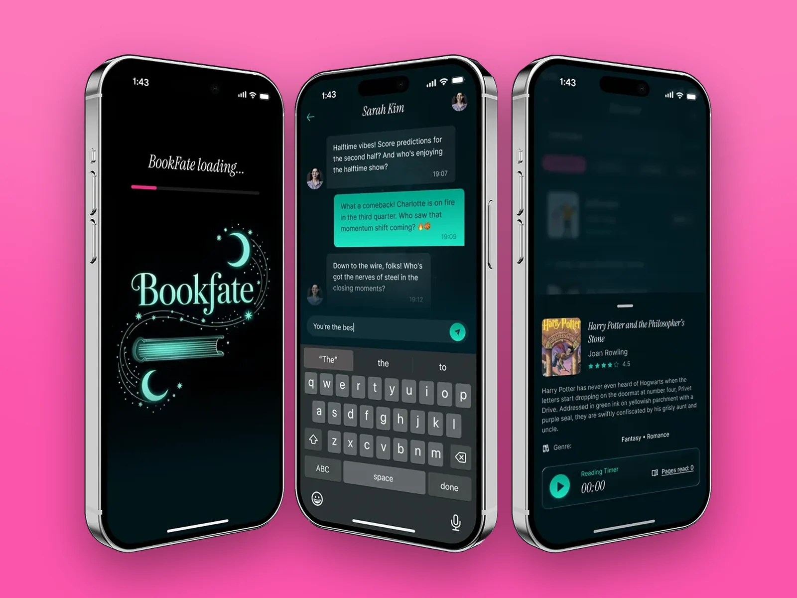 BookFate: Reading tracker app with AI book recommendations and character chats