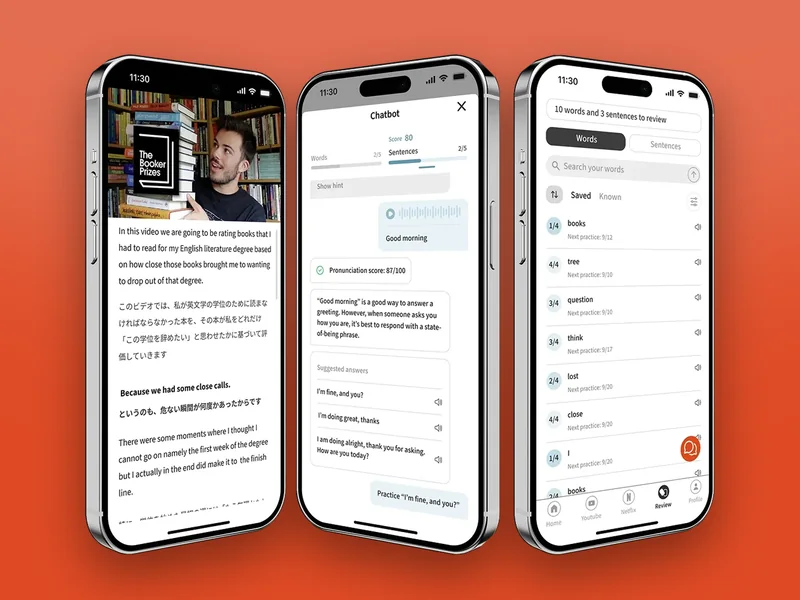Jolii: AI language learning app that teaches from Netflix and YouTube