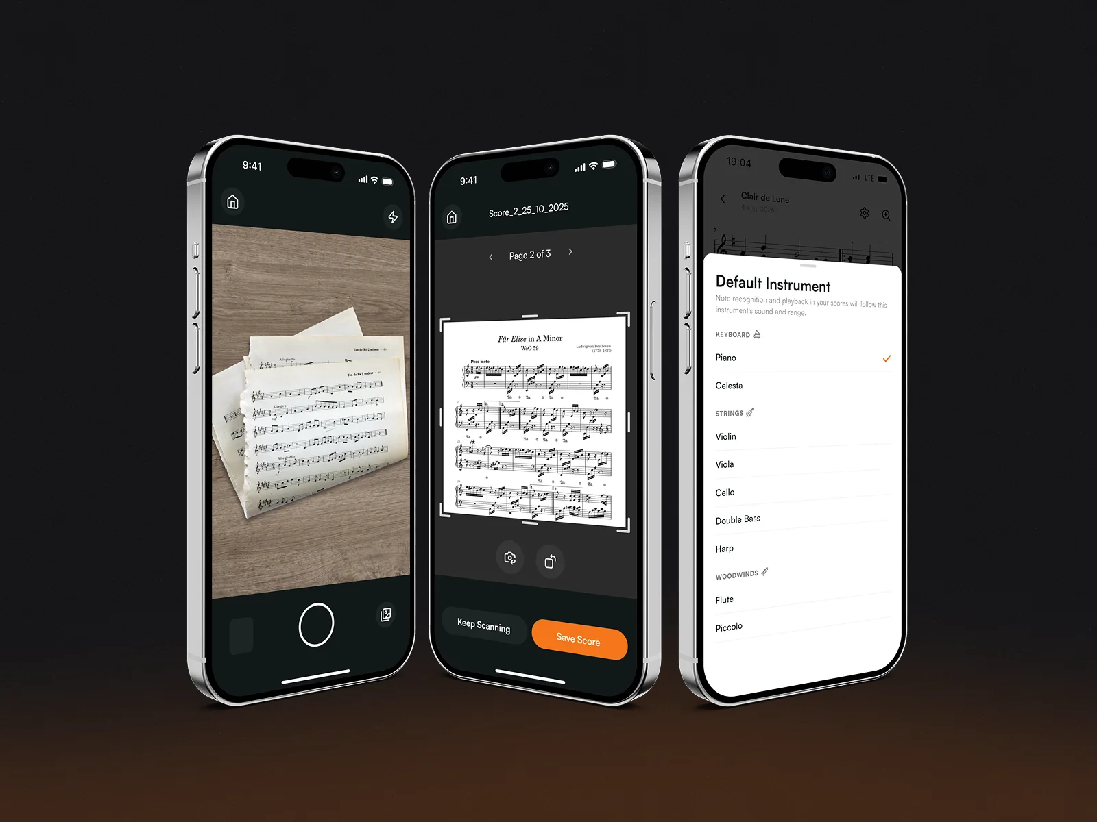 Rhythm Reader app screens