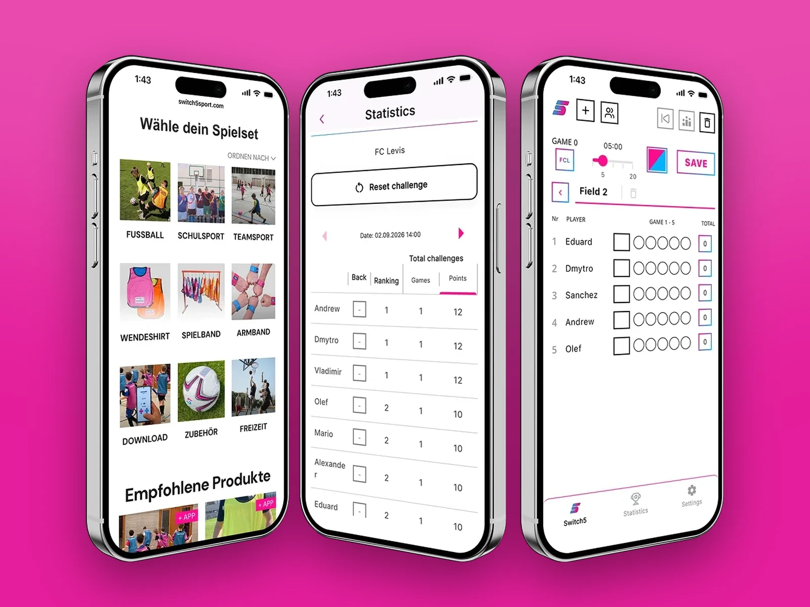 SWITCH5 app